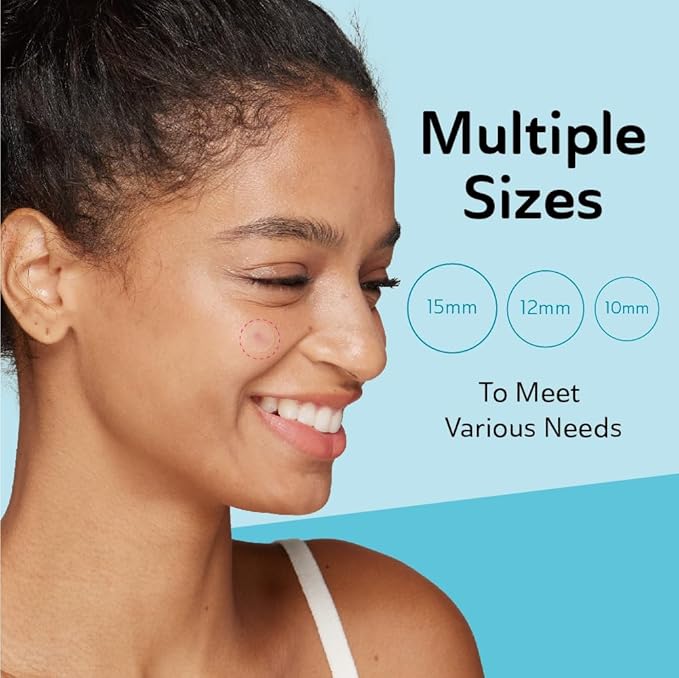 Invisible Pimple Patches for Cystic Acne - Medical Grade Hydrocolloid Acne Patches & Zit Stickers, Cystic Acne Patch for Day/Night Use - 120 Count - 3 Sizes Invisible Plus (Clear Patch)-GlimoraGlow