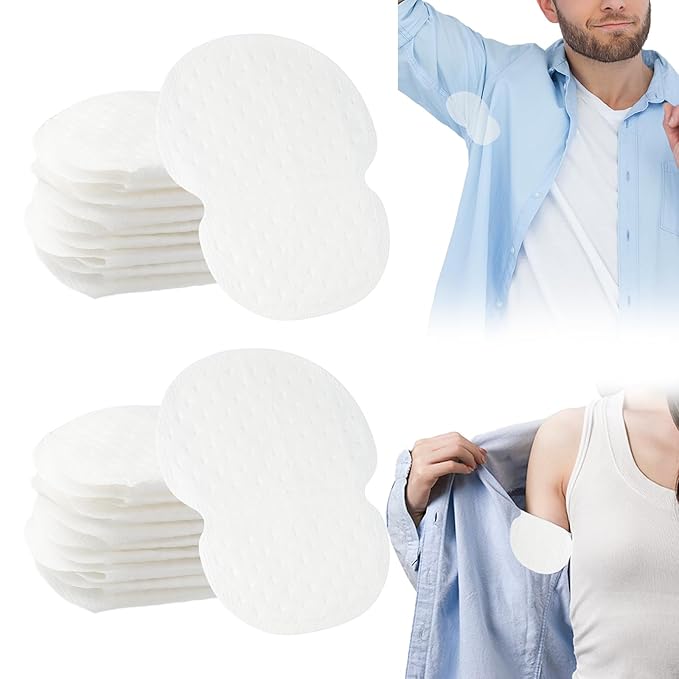 200PCS Underarm Sweat Pads for Women Men, Disposable Ultra-Absorbent Invisible Arm Pit Sweat Guards-GlimoraGlow