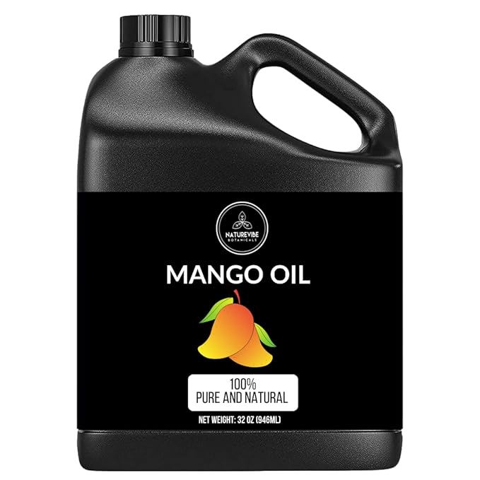 Naturevibe Botanicals Mango Oil 32 Ounces | 100% Pure and Natural | Great for Skin Care and Hair Care-GlimoraGlow