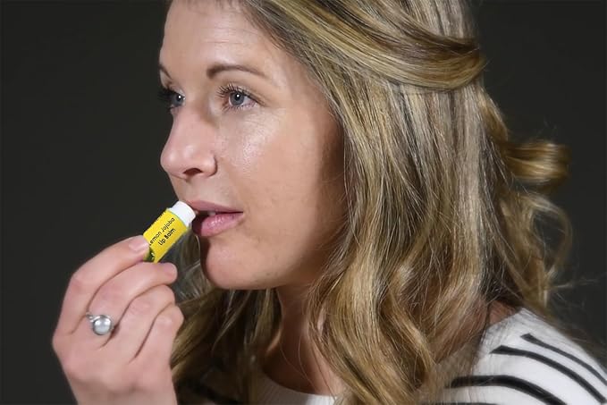 2-Pack Organic Lemon Lip Balm - USDA Certified Organic, 70% Organic Jojoba Oil, Organic Beeswax, Soothes and Softens Dry, Cracked, and Sensitive Lips, Natural Lemon Scent No Taste. 0.15 oz/4.6 gm-GlimoraGlow