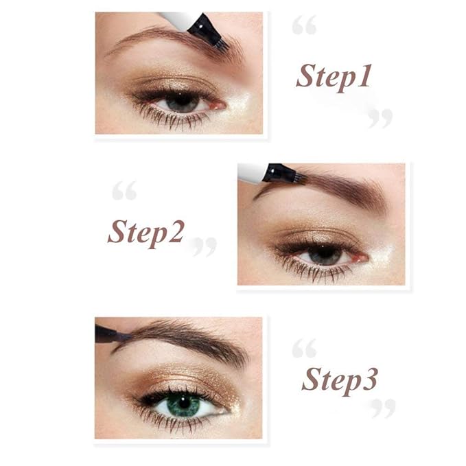 iMethod Eyebrow Pen - iMethod Eyebrow Pencil with a Micro-Fork Tip Applicator Creates Natural Looking Brows Effortlessly and Stays on All Day, Dark Grey-GlimoraGlow