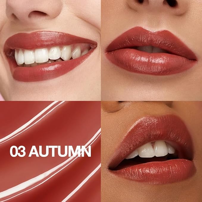 1Pcs Tinted Lip Balm Moisturizing Lipstick – Warm Orange Brown Sheer Hydrating Lip Color for Dry Lips – Nourishing Lip Balm for All Women with a Subtle Natural Scent (S03 Autumn)-GlimoraGlow