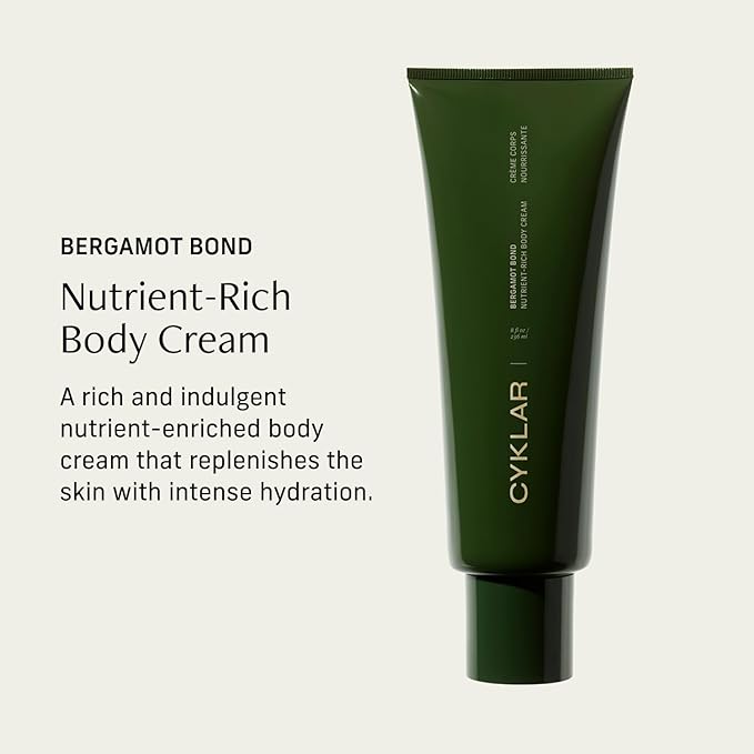 Nutrient Rich Body Cream. Bergamot Bond Nourishing Moisturizer with Niacinamide and Banana Flower Extract. Deep Hydration, Thick Body Lotion, Dry Skin Cream for Women and Men, 8 Fl Oz-GlimoraGlow
