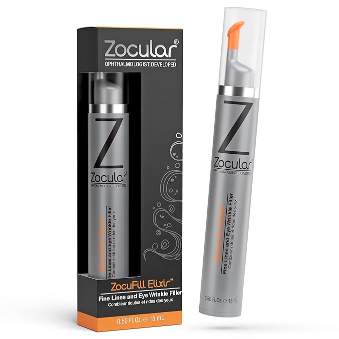 Zocufill Elixir Eye Gel and Face Serum - Eye Bags Treatment for Women and Men - Reduce the Appearance of Dark Circles, Puffy Eyes, Fine Lines and Wrinkles-GlimoraGlow
