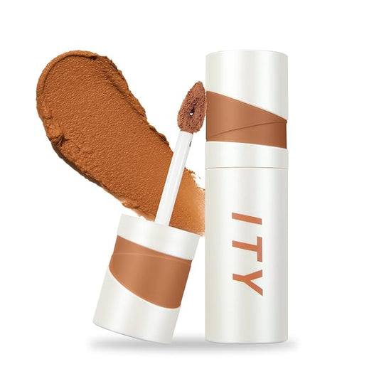 ITY Velvet Matte Finish Lip Stain-Mousse Textured Lip Clay, Orange Shade, Conceals Lip Lines, Rich Pigment Lip Tint Lipsticks, 0.14 oz (4g) in Ginger-GlimoraGlow