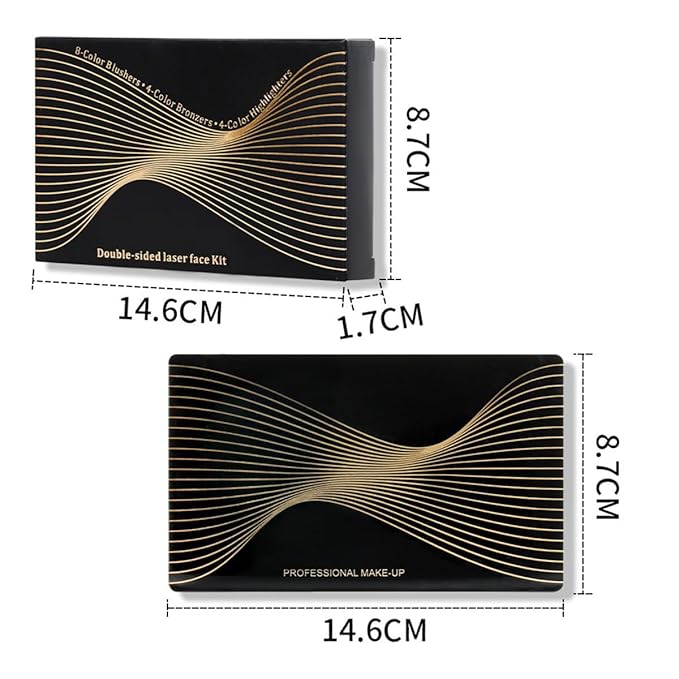 16 Colors Contour Palette Make up - Blush Highlighters Bronzer Powder All in one Makeup Palettes Contour Kit - Face Cosmetics Gifts for Women Beauty for Festivals (SET1)-GlimoraGlow