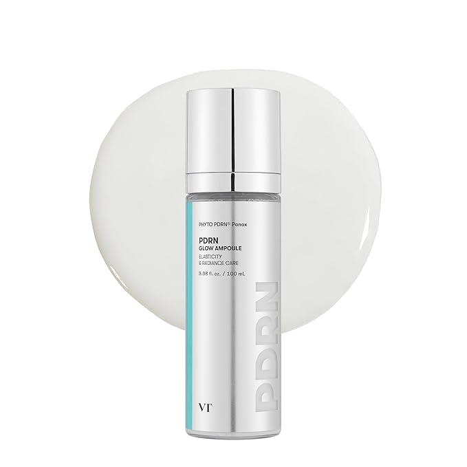 VT COSMETICS PDRN Glow Ampoule, PDRN Facial Mist, Deep Hydration Spray Serum, Vegan Skin Care, Light-weight Face Moisturizer, Plumping Effect, Fragrance-Free, Korean SkinCare (3.38 fl oz / 100 ml)-GlimoraGlow