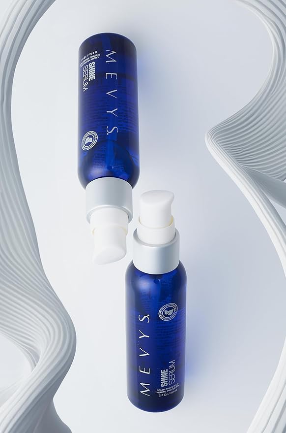 Shine Serum 2 Oz. (Color Protection - Thermal Protection), Hair Serum for Split Ends and Healthy Hair, Hair Style and Frizz Control, Hair Protector for Heating Tools, Seal Color and Color Care-GlimoraGlow