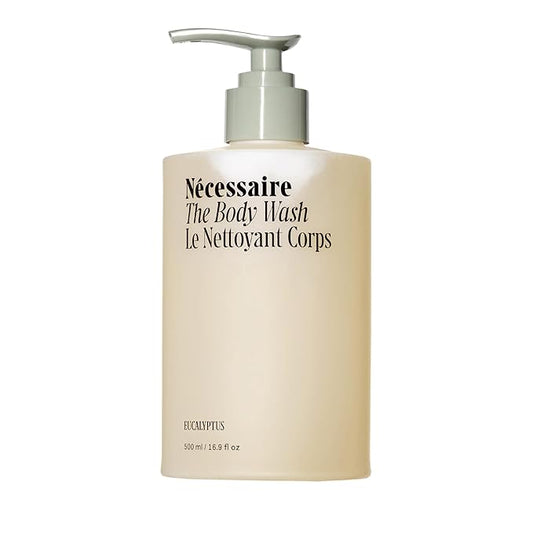Nécessaire Eucalyptus Body Wash with Pump | Multi-Oil Nourishing Cleanse For Women + Men | Gel Cleanser | Dermatologist-Tested. Hypoallergenic | No SLS/SLES (500 ml / 16.9 fl. oz.)-GlimoraGlow
