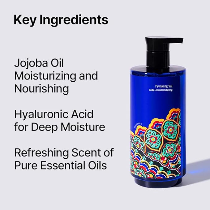 Pyunkang Yul PKY Dancheong Body Lotion, Intensive Moisture, Natural Scents with Essential Oils, Inspired by Fade-Resistant Korean Dancheong, Zero Irritation, Korean Skincare (11.83 Fl. Oz, 350ml)-GlimoraGlow