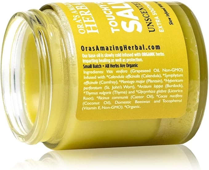 Ora's Amazing Herbal, Eczema Treatment, Touchy Skin Salve, Ultra Healing Body Butter, Organic Calendula for Skin, Herbal Salves, Unscented Skin Care-GlimoraGlow
