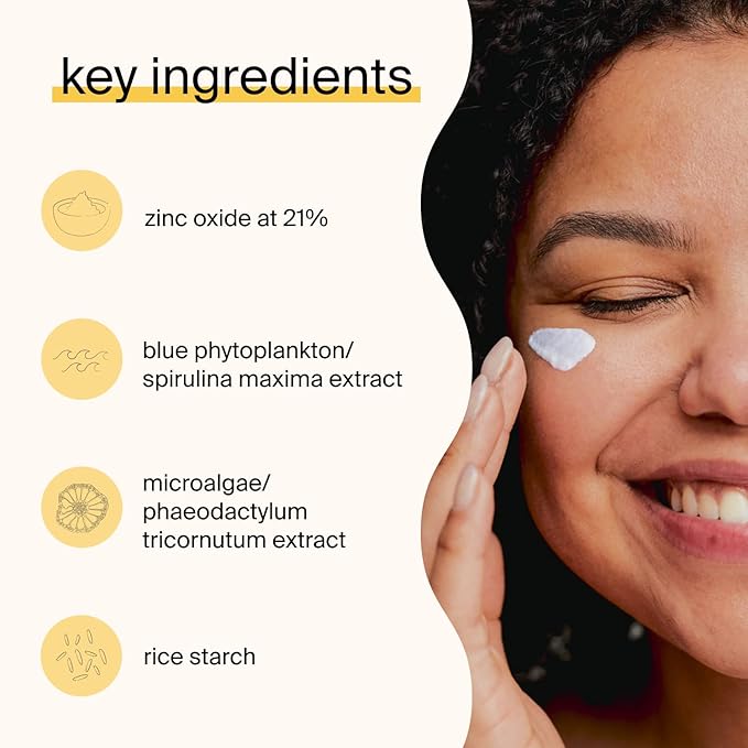 Cocokind Daily SPF, Mineral Face Sunscreen with Zinc Oxide, SPF 32, Reef Safe, Unscented, All Skin Types, Non-Toxic, Cruelty Free, 1.7 fl oz-GlimoraGlow