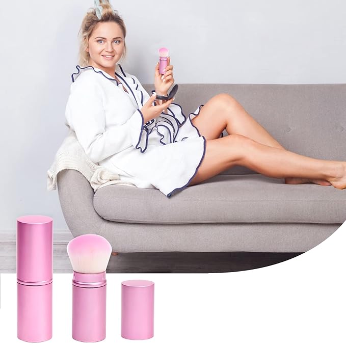 UNIMEIX Makeup Brush Sunscreen Applicator Retractable Kabuki Blush Brush Foundation Brush for Liquid Makeup, Bronzer, Cream or Powder-GlimoraGlow