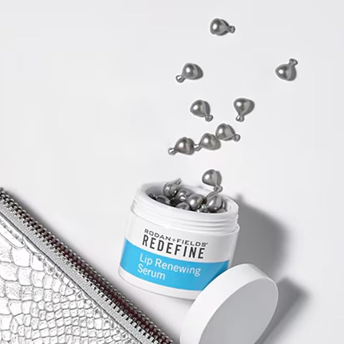 RODAN + FIELDS Lip Renewing Serum | 60 Capsules | Skincare for Dry, Cracked Lips | Sleep Mask Moisturizer With Shea Butter | Treatment-GlimoraGlow