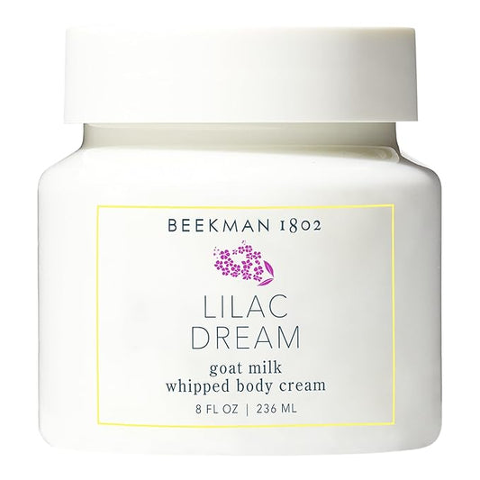 Beekman 1802 Lilac Dream Whipped Body Cream - 8 oz - Moisturizes, Soothes & Softens - With Coconut Oil and Mango Seed Butter - No Irritation - Good for Sensitive Skin-GlimoraGlow