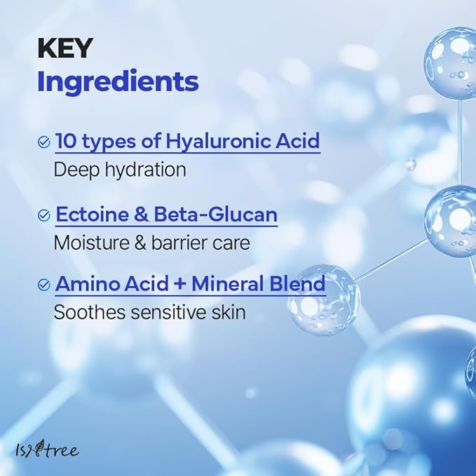 ISNTREE Hyaluronic Acid Daily Sun Gel 50ml, 1.69 fl oz | SPF 30 | Korean Skincare | Moisturizing | No White Cast | Lightweight | Mild Formula | Daily SPF | Korean Sunscreen | Broad Spectrum-GlimoraGlow