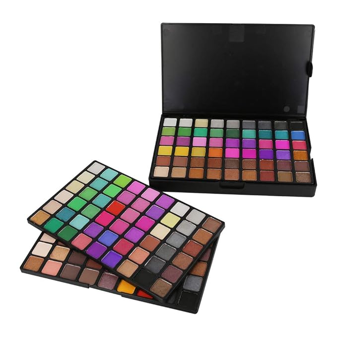 162 Colors Hightlight Eyeshadow Palette Makeup Gift Set, FantasyDay Professional Long Lasting Waterproof Matte Highly Pigments Shiny Shimmers Glitter Makeup Palette Colorful Cosmetic Eye Shadow Pallet-GlimoraGlow