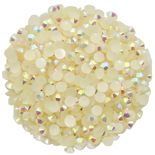 2250 Pcs SS16 4mm AB Flatback Rhinestones for Nails Art Crafts Glitter Round Shine Gems Crystals DIY Clothes Shoes （Champagne AB）-GlimoraGlow