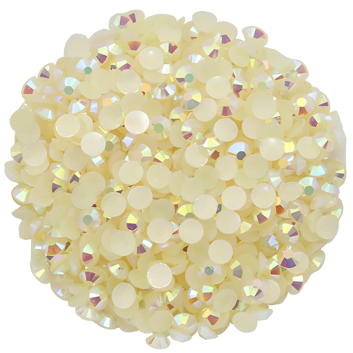1440 Pcs SS20 5mm Flatback Rhinestones for Nails Art Crafts Glitter Round Shine Gems AB Crystals DIY Clothes Shoes （Champagne AB）-GlimoraGlow