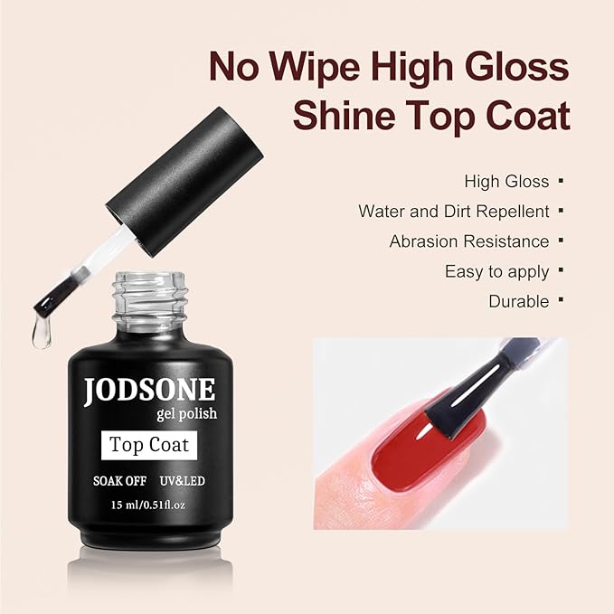 JODSONE 15 ML Blooming Gel Nail Polish Enrich Nail Life Base Coat Top Coat Solid Gel Manicure-GlimoraGlow