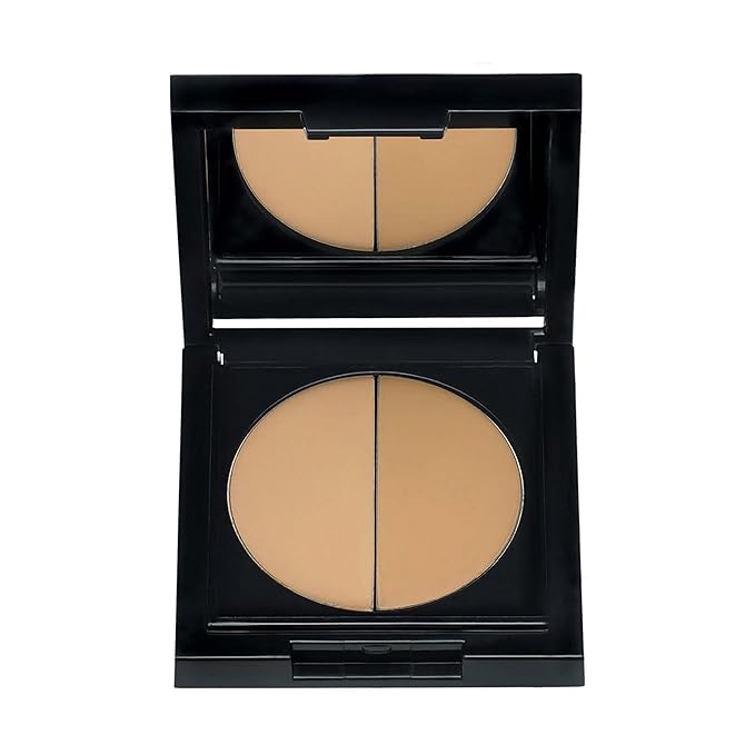 Idun Minerals- Duo Concealer- Double-Shade Compact Creamy Concealer- Smooth Texture Hides Imperfections- Even Matte Finish- Provides Full Coverage And Long Lasting Results- Strandgyllen- 0.1 Oz-GlimoraGlow
