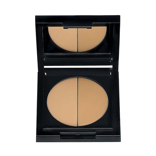 Idun Minerals- Duo Concealer- Double-Shade Compact Creamy Concealer- Smooth Texture Hides Imperfections- Even Matte Finish- Provides Full Coverage And Long Lasting Results- Strandgyllen- 0.1 Oz-GlimoraGlow