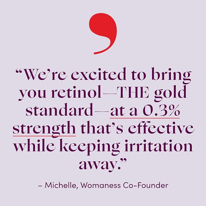 Womaness Plump It Up Retinol Serum – Roll-On Hydrating Face Serum for Women w/ Hyaluronic Acid & Collagen Boosting Retinol – Anti Aging for Fine Lines, Wrinkles & Smoothing Ceramide NG Skincare (30ml)-GlimoraGlow