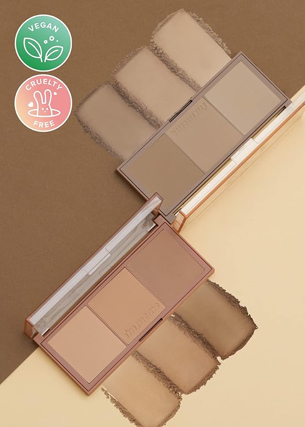 I'm Meme Palette - Afternoon Tea Contour | Frozen Choco, Bronzer Palette for Face & Cheeks, Matte Powder Bronzer, Natural Makeup, Buildable Coverage, Light to Medium, For Cool Tone Skin, 0.4oz-GlimoraGlow