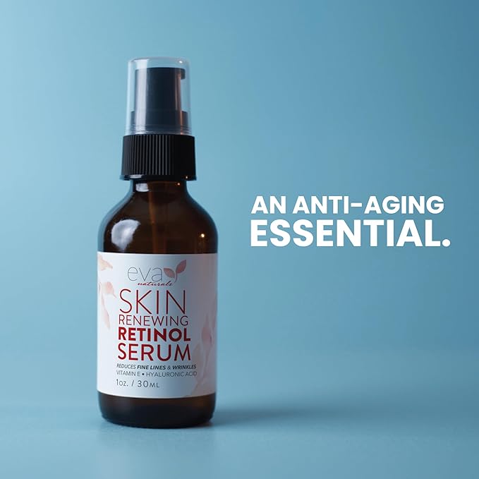 Retinol Serum for Face with Hyaluronic Acid & Vitamin E - For Anti-Aging, Fine Lines, Wrinkles, Resurfacing, Acne Marks and Scars, Skin Brightening, Dark Spot Correction Night Serum - 1oz-GlimoraGlow