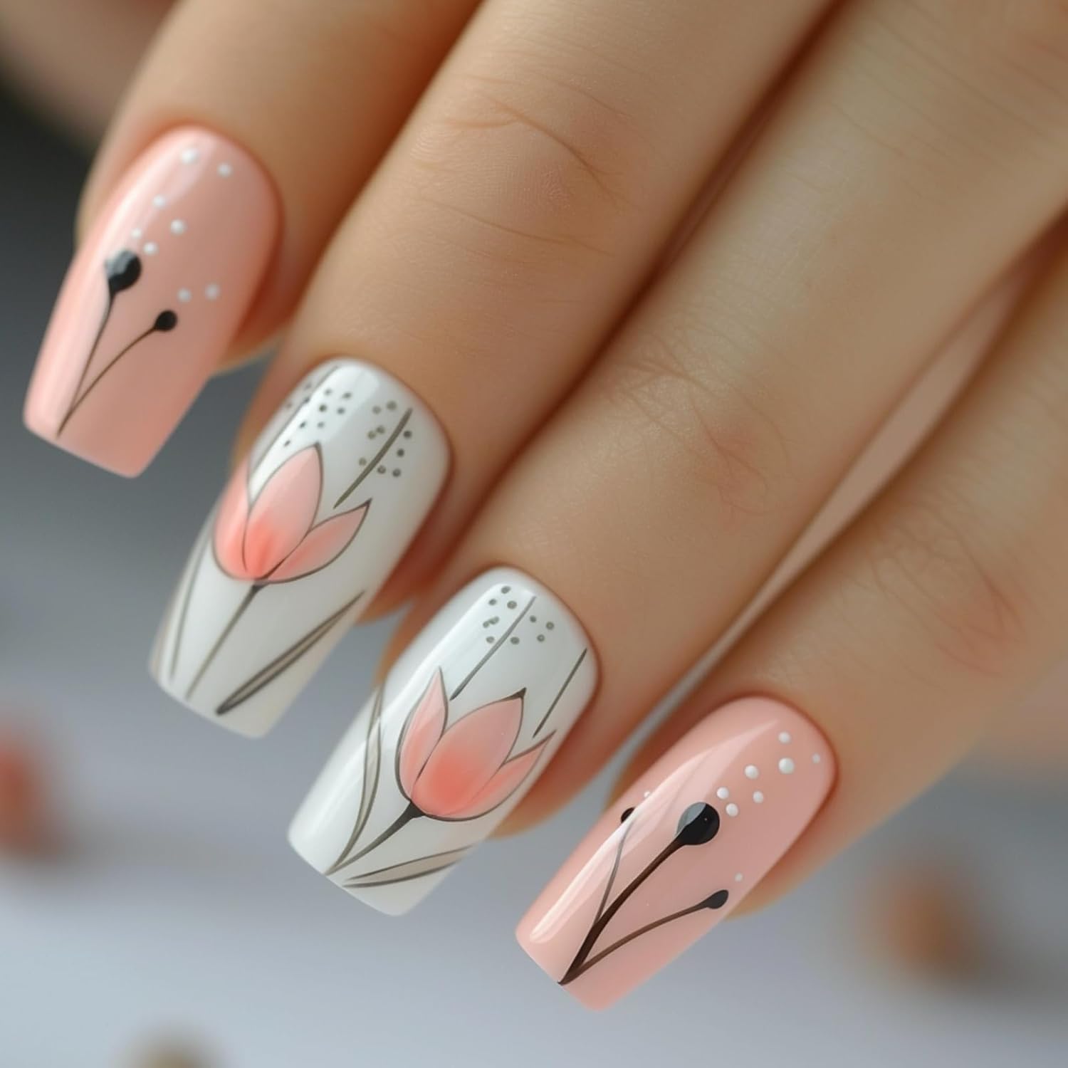 20Pcs Nail Art Brushes Tool Set, Nail Art Double-End Tools, Nail Liner Brushes, Silicone Pen Dotting Pen Tools Nail Art Kit for Home Nail Art DIY Salon Use-Black-GlimoraGlow