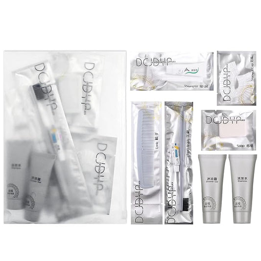 Hygiene Kit, Hygiene Kit Bulk, Individually Packed,The Travel Hygiene Kit Is Fully Equipped, Convenient For Personal Washing, Convenience Kits Suitable For Hotel, Home, Camping, Travel ( Pack-12)-GlimoraGlow