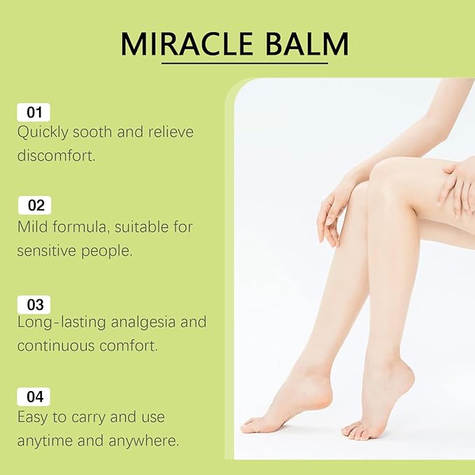 Miracle Balm, Soothing Balm for Joints, Back, Legs & Feet, Non-Greasy (3PCS)-GlimoraGlow