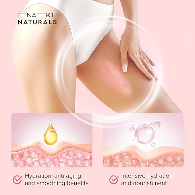 Anti Cellulite Body Firming Cream: Cellulite Remover for Legs & Inner Thigh- Skin Tightening Lotion for Womens' Booty, Stomach & Belly with Acetyl Hexapeptide-8 & Caffeine, 100 ML-GlimoraGlow