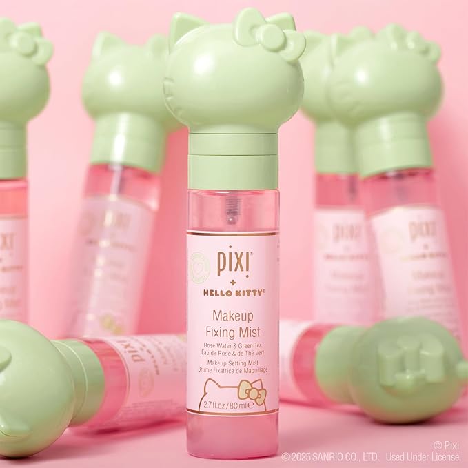 Pixi + Hello Kitty Makeup Fixing Mist |Lightweight Setting Spray | 80 ml / 2.7 fl oz-GlimoraGlow