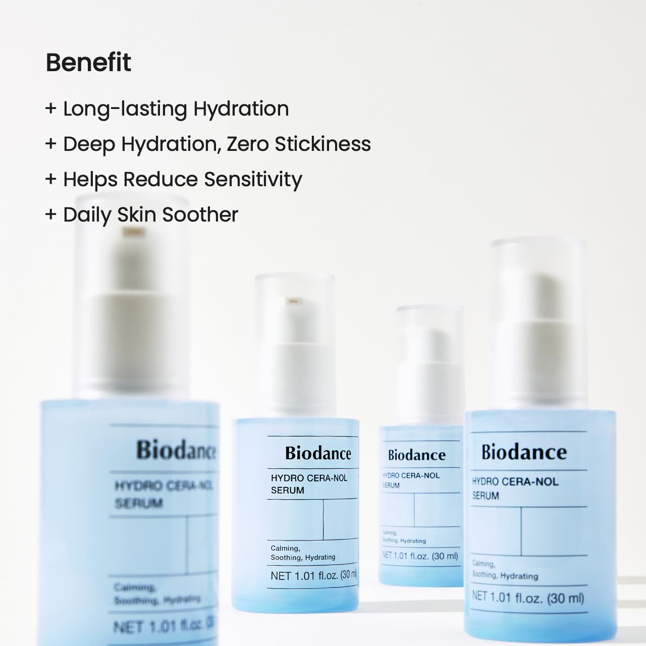 BIODANCE Hydro Cera-Nol Serum, Hydrating, Quick Soothing Effect, Redness Reducing, Hydration Boost Serum for Sensitive Skin, Korean Skincare | 1.01 fl.oz x 1 ea-GlimoraGlow