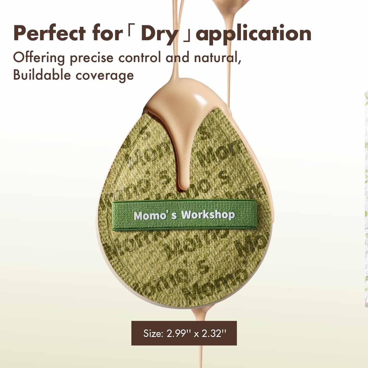 Light Green Denim Makeup Sponges,Super Soft Blenders Sponge for Full Coverage Foundation,Perfect for Oily Skin & Longwear Makeup,Travel Friendly&Reusable,2pcs Puffs &Storage Case-GlimoraGlow