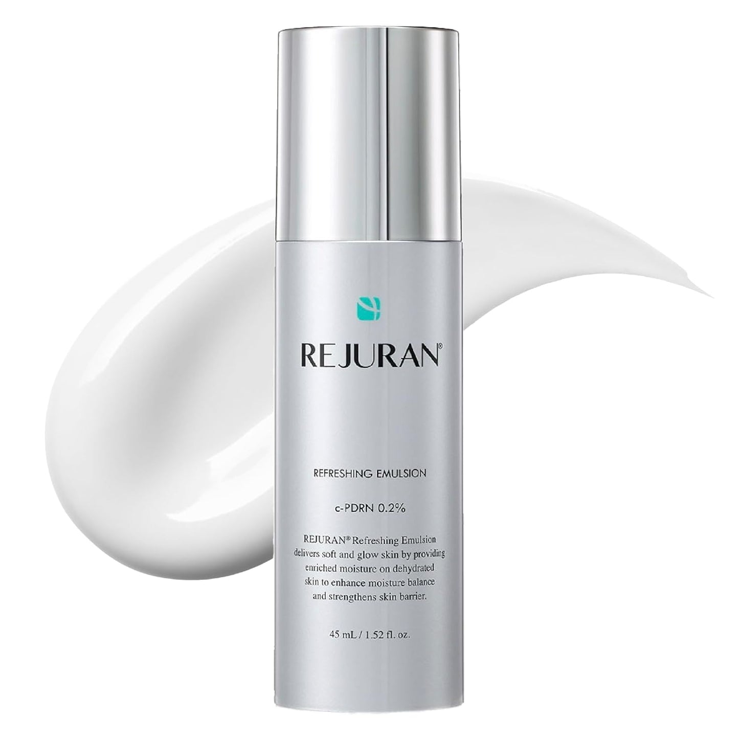 REJURAN® Refreshing Emulsion, c-PDRN® - Salmon DNA Facial Moisturizer for Deep Hydration, Radiance-Boosting, Firmness, Skin Elasticity, and Optimal Moisture Balance. Korean Skincare (1.52 fl oz)-GlimoraGlow