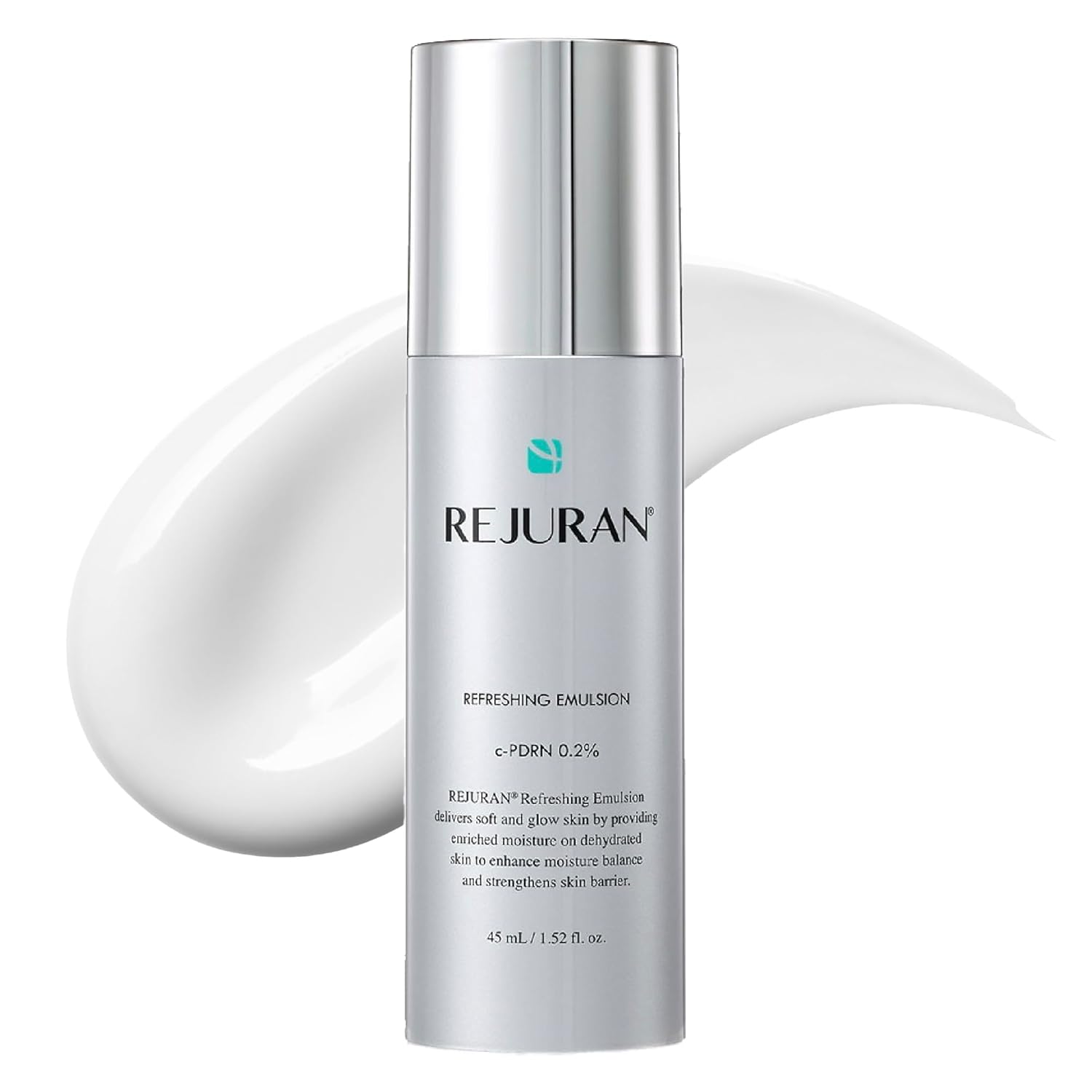 REJURAN® Refreshing Emulsion, c-PDRN® - Salmon DNA Facial Moisturizer for Deep Hydration, Radiance-Boosting, Firmness, Skin Elasticity, and Optimal Moisture Balance. Korean Skincare (1.52 fl oz)-GlimoraGlow