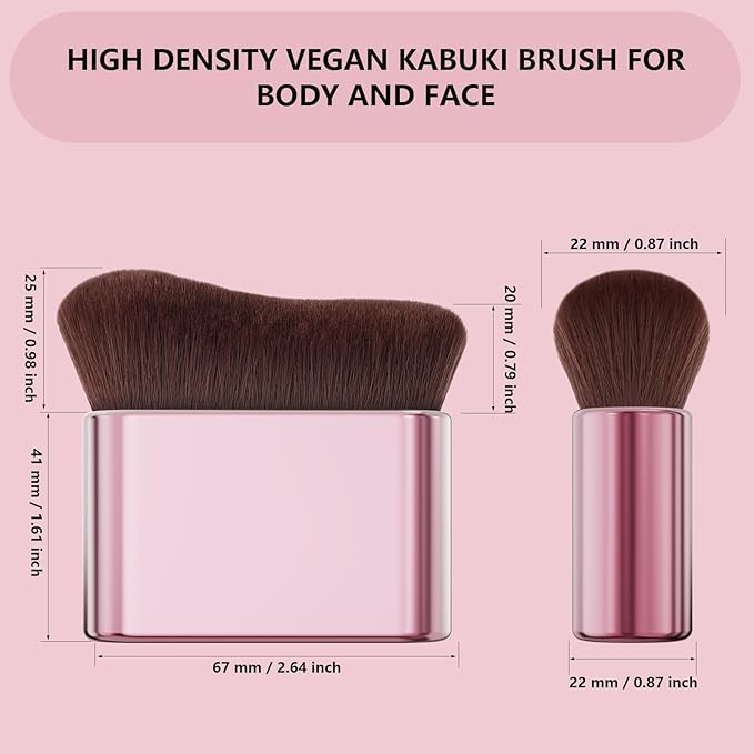 docolor Self Tanner Brush Body Makeup Brush for Flawless Face and Body Makeup, Sunless Tanner Blending Brush Body Brush for Self Tanner, Bronzer, Foundation, Vegan & Cruelty Free-GlimoraGlow