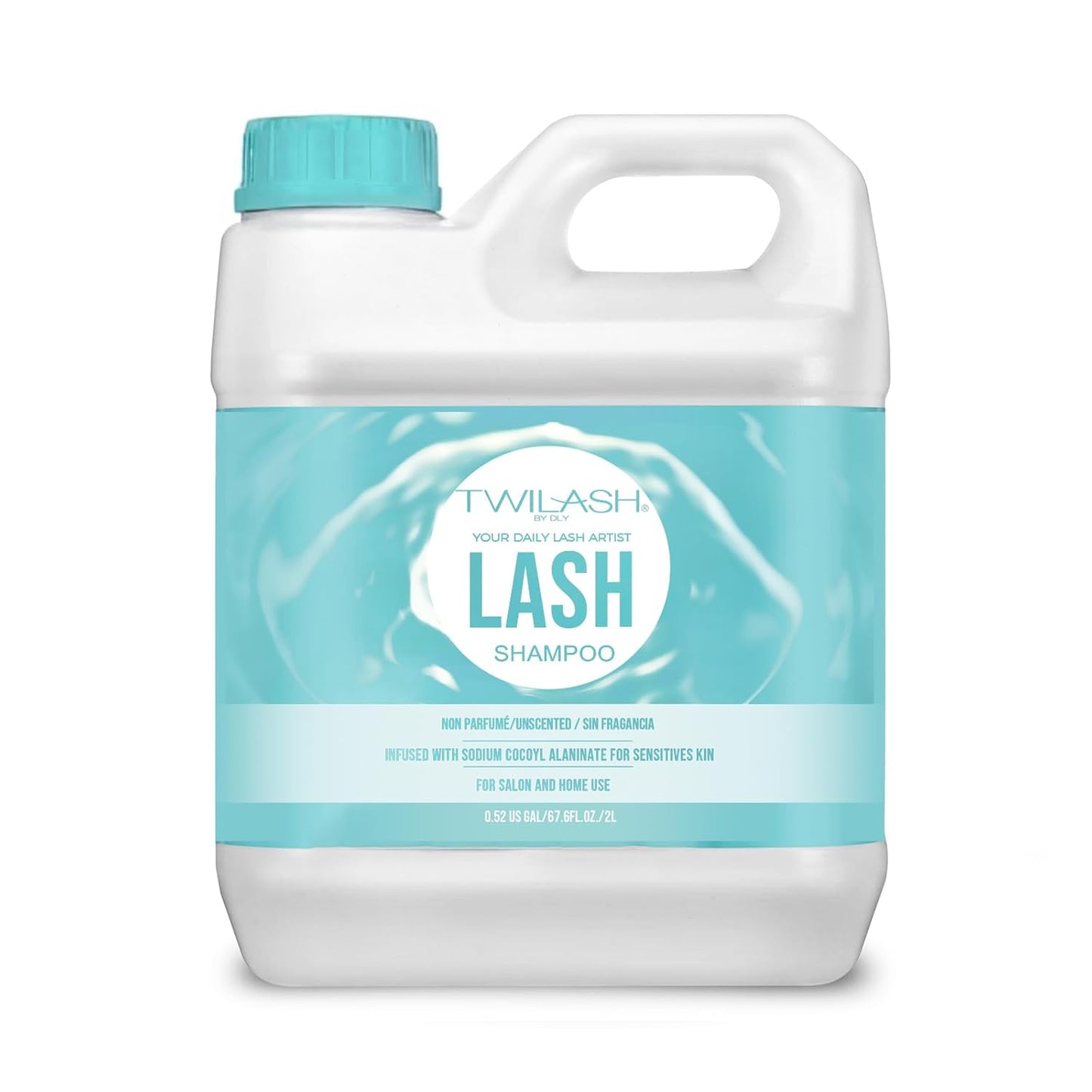 Lash Shampoo Bulk Upgraded Formula, Eyelash Cleanser for Extensions 2 Liters, Safe Makeup Remover, Non-irritating or Burning Eyelid Foaming Cleanser for Professional Salon and Home Use-GlimoraGlow