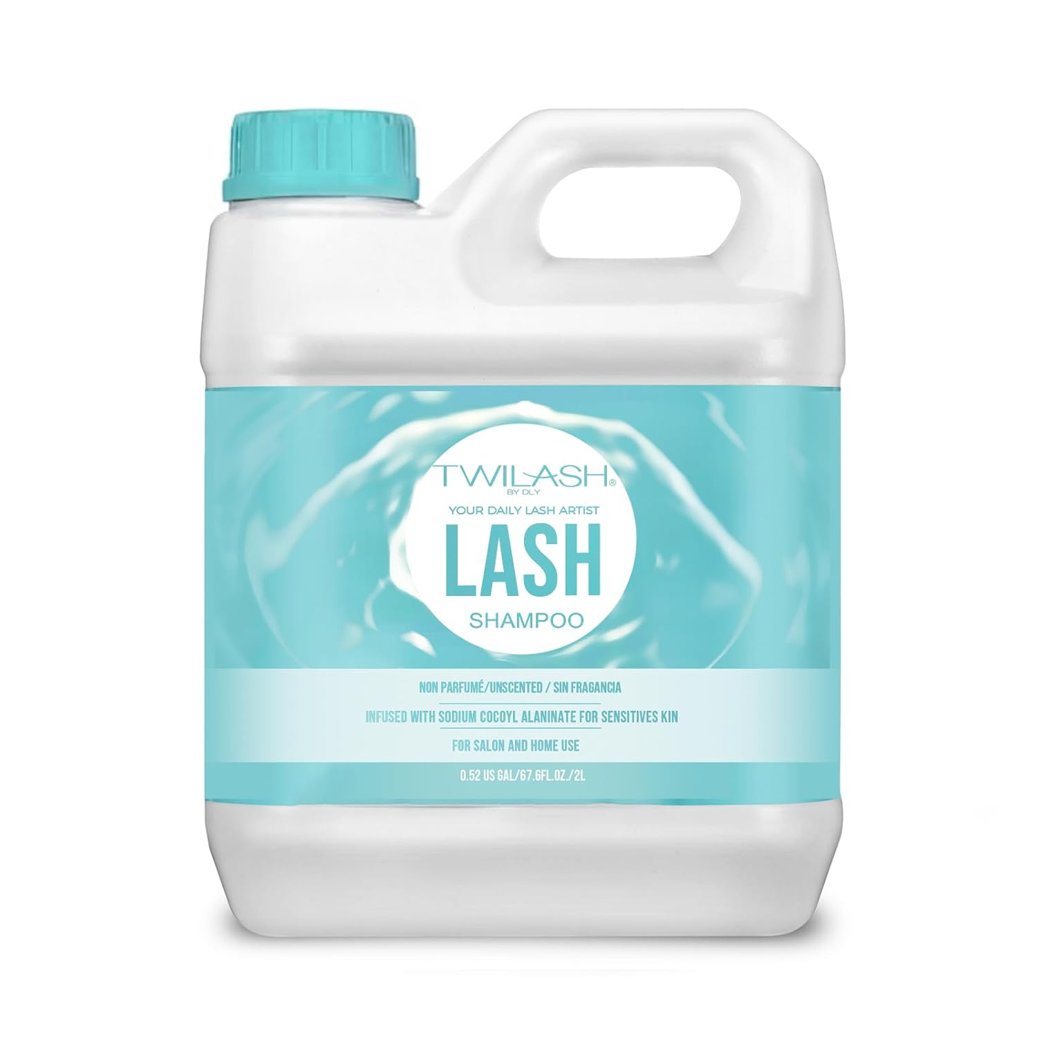 Lash Shampoo Bulk Upgraded Formula, Eyelash Cleanser for Extensions 2 Liters, Safe Makeup Remover, Non-irritating or Burning Eyelid Foaming Cleanser for Professional Salon and Home Use-GlimoraGlow