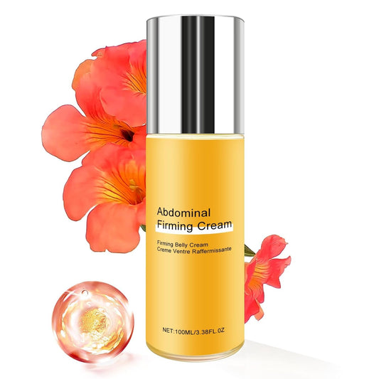 B Flat Belly Firming Cream - Stretch Mark Treatment - Clean and Gentle Belly Cream - Skin Tightening Cream for Cellulite for Stomach Mark & Thighs & Butt, Moisturizing Lifting Body Lotion-GlimoraGlow