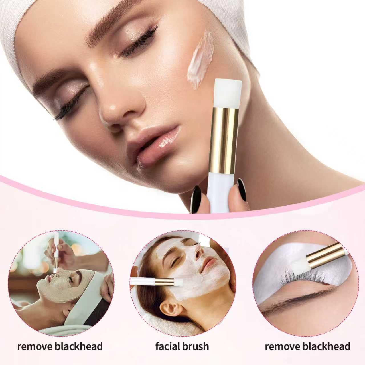 50 Pcs Lash Shampoo Bottle Brushes Set 10 Empty Foam Pump Dispensers 10 Label Stickers 10 Mascara Wands and Tubes 10 Cleansing Brush 10 Bag for Eyelash Extensions Aftercare(White)-GlimoraGlow