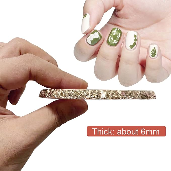 2 Pack Resin Nail Art Palette, Nail Painting Mixed Color Palette, Gilded Edge Nail Gel Color Makeup Display Board Pallet (White+Pink)-GlimoraGlow