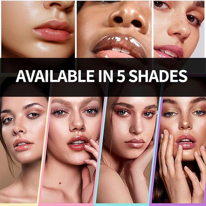 Hydrating Lip Glow Oil, Moisturizing Lip Glow Oil, Nourishing Glossy Transparent Lip Oil, Plumping Lip Oil, Lip Balm, Non-sticky Tinted Toot Lip Balm for Lip Care (ROSEWOOD) 0.2 OZ-GlimoraGlow