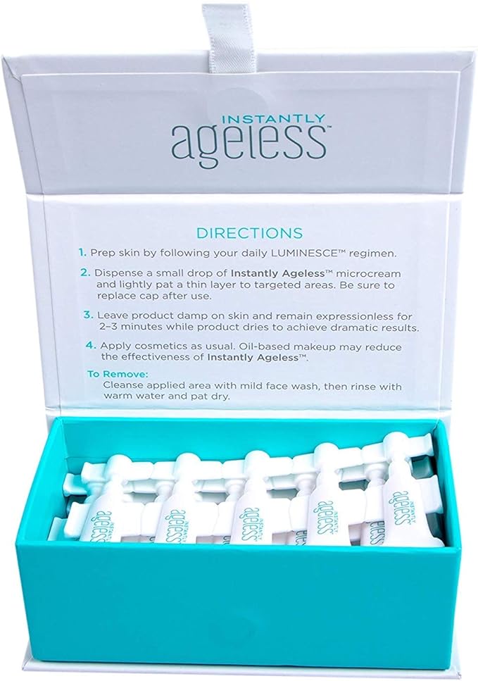 Instantly Ageless Facelift in A Box - Instant Eye Bag Remover Puffiness -1 Box of 25 Vials - Instant Under Eye Bags Remover - Wrinkle Tightener - Instant Wrinkle Remover for Face Instant Lift-GlimoraGlow