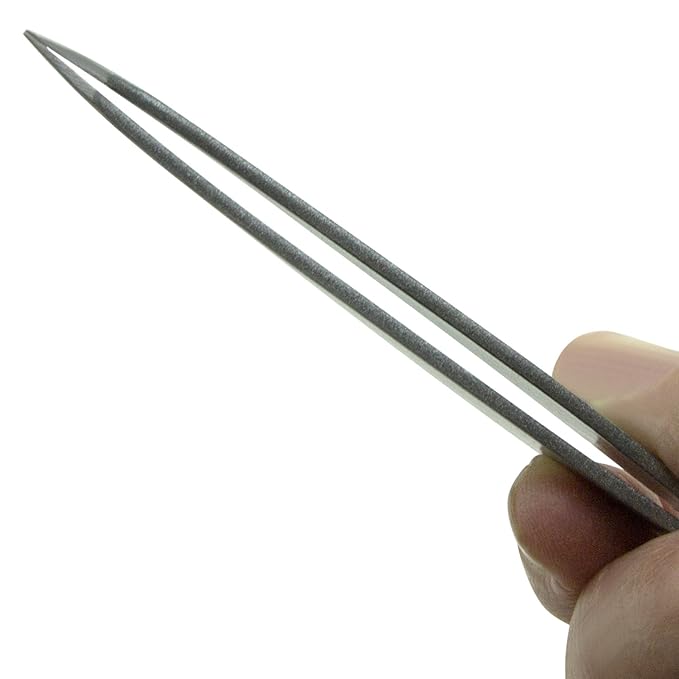 Ingrown Hair Tweezers by Zizzili Basics - Surgical Grade Stainless Steel Fine Pointed Tweezer - Precision Aligned Tips for Splinter, Eyebrow & Facial Hair Removal - with Bonus Tip Guard & Carry Pouch-GlimoraGlow