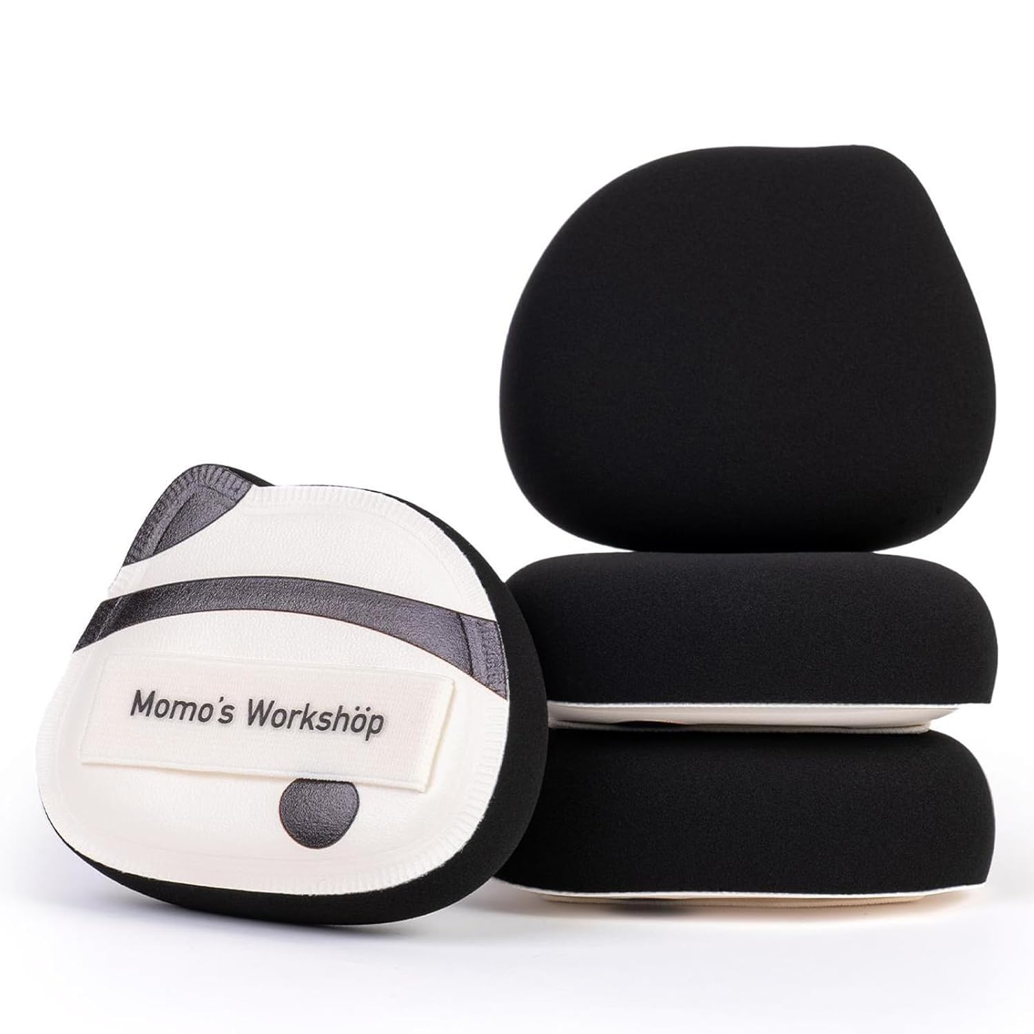 Panda Air Marshmallow Puff,Makeup Sponge,Rubycell Material,Pointed Tip for Concealer + Flat Side for Foundation, Longwear Makeup, Travel Friendly & Reusable,2pcs Puffs & Storage Case-GlimoraGlow