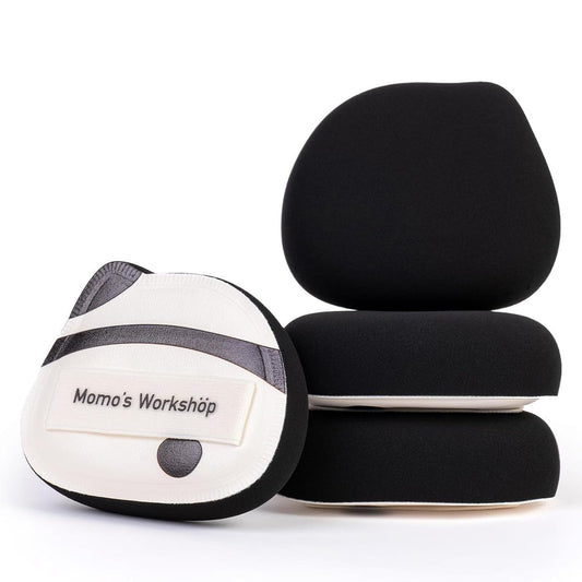 Panda Air Marshmallow Puff,Makeup Sponge,Rubycell Material,Pointed Tip for Concealer + Flat Side for Foundation, Longwear Makeup, Travel Friendly & Reusable,2pcs Puffs & Storage Case-GlimoraGlow