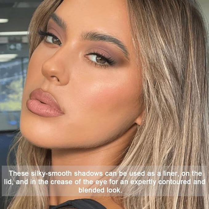 10 Color Matte Eyeshadow Palette, Neutral Taupe & Grey Brown Shades, Ultra-Blendable, Long-Lasting Natural Nude Makeup Palette for Women,Vegan & Cruelty-Free,Perfect for Everyday or Professional Looks-GlimoraGlow